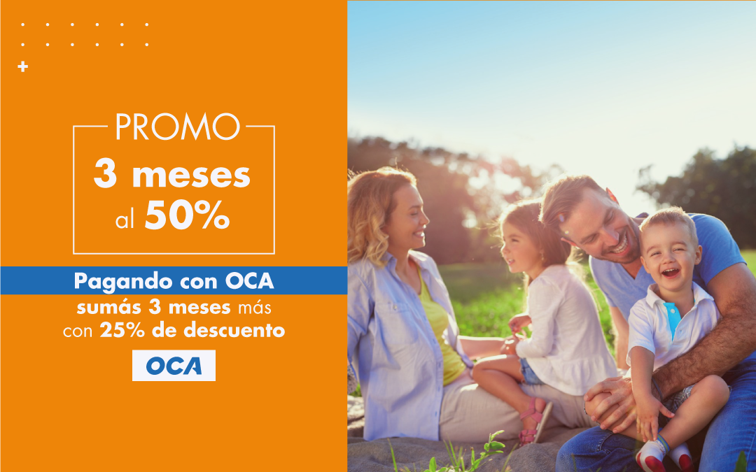 Promo 3 meses al 50%